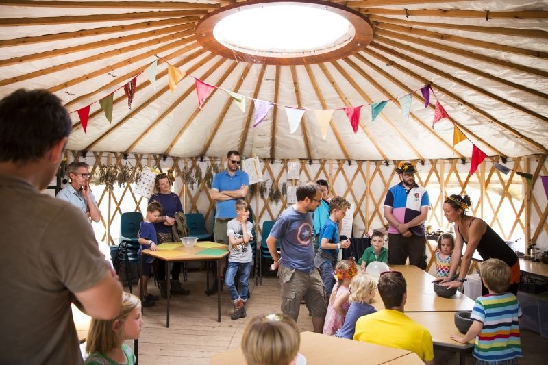 Yurt interior