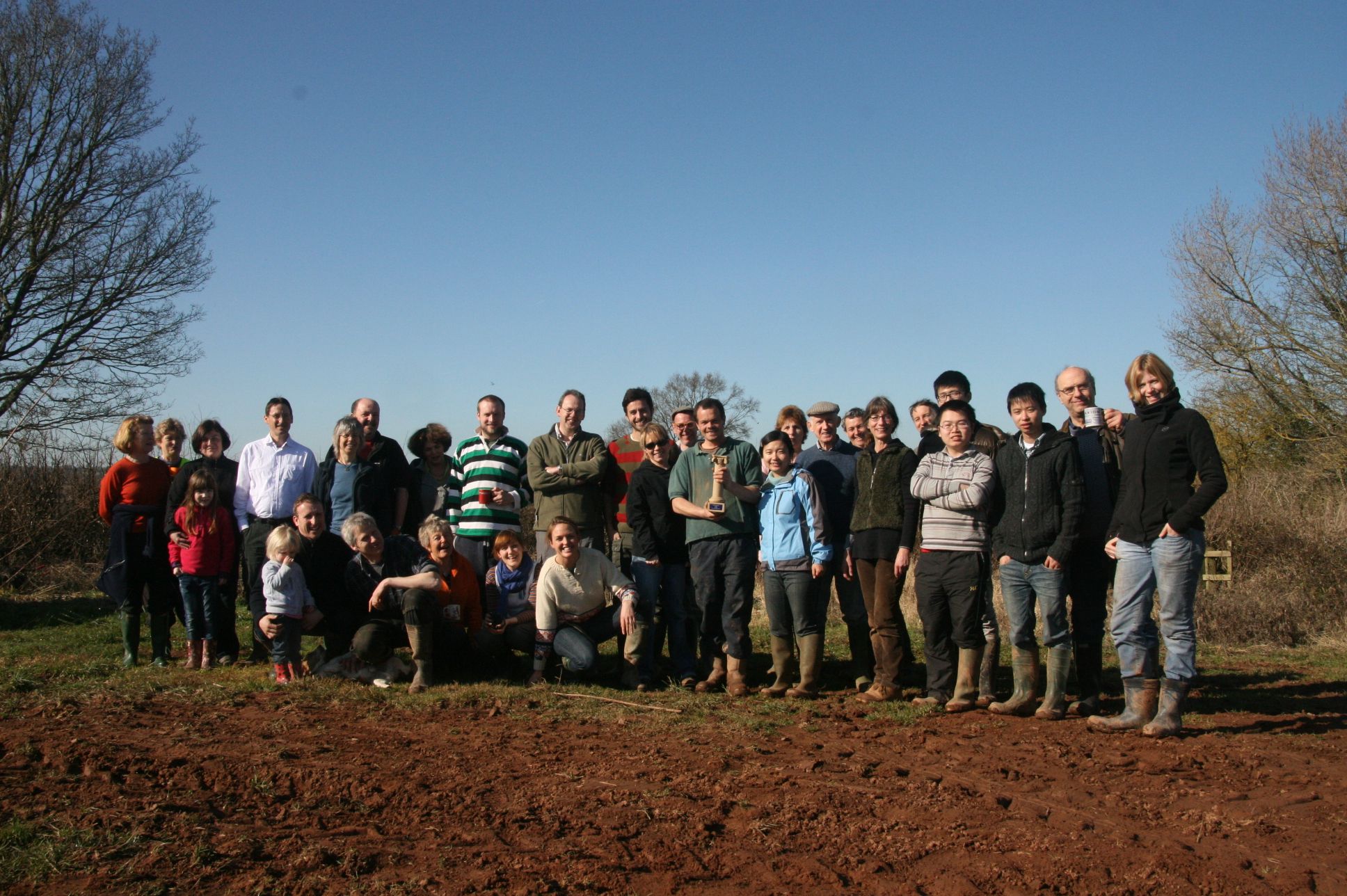 Apple trees planted