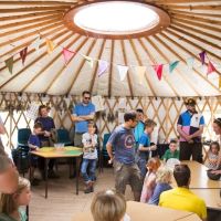 Yurt interior